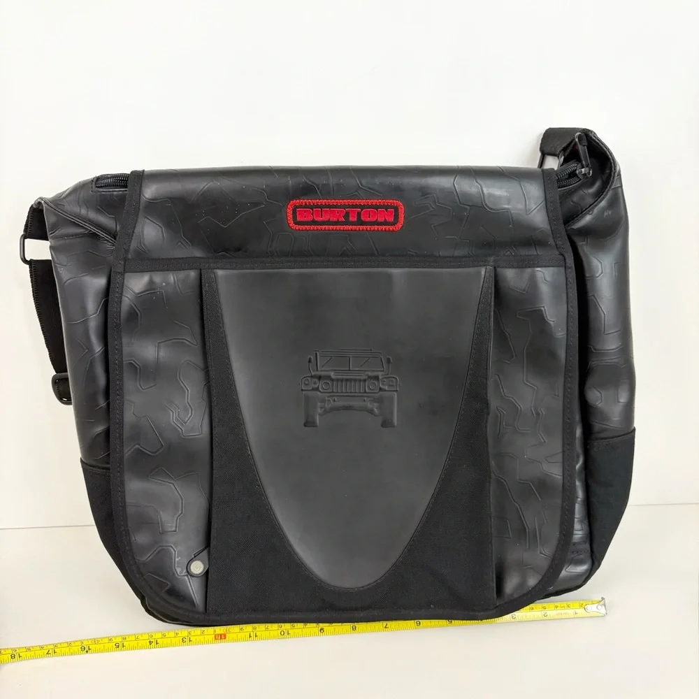 Heavy Duty Black Red Burton Tactical JEEP Messenger Bag